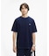 オーバーサイズ ウォッシュ加工 インディゴ Tシャツ