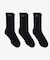 ワニロゴジャカード スポーツソックス3足セット 底パイル仕立て