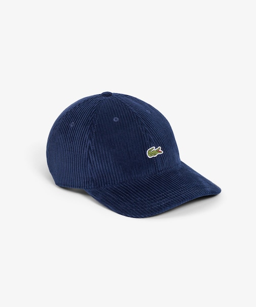 ワニロゴパッチコーデュロイキャップ