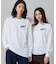 ネーム&ワニロゴグラフィック長袖Tシャツ