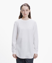 ラウンドヘム ワッフルロングスリーブTシャツ