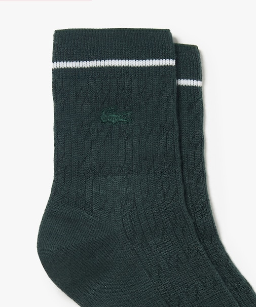 ケーブルラインクルーソックス 22-24cm