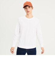 吸水速乾 ワッフルラグラン 長袖Tシャツ