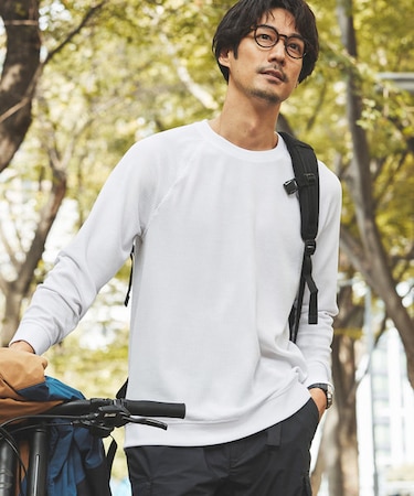 吸水速乾 ワッフルラグランTシャツ RP