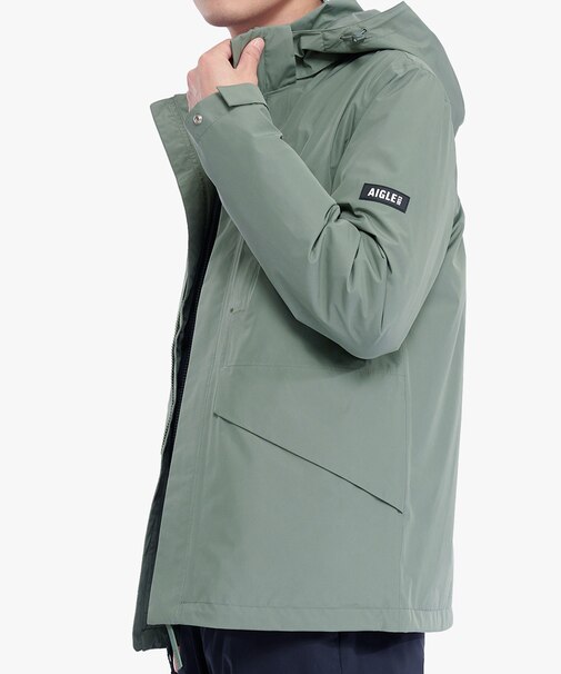 防水 防風 透湿 GORE-TEX ゴアテックス ジップアップフーデッドジャケット /マウンテンパーカー フード取り外し可