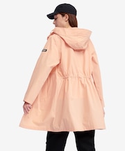 UVカット オーガニックコットンロング丈 フーデッドジャケット