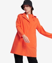 UVカット オーガニックコットンロング丈 フーデッドジャケット