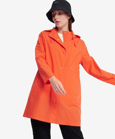 UVカット オーガニックコットンロング丈 フーデッドジャケット