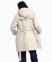 GORE-TEX ゴアテックス 防風 防水 撥水 透湿 ダブルプレスト トレンチコート フード取り外し可