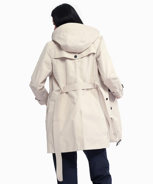 GORE-TEX ゴアテックス 防風 防水 撥水 透湿 ダブルプレスト トレンチコート フード取り外し可