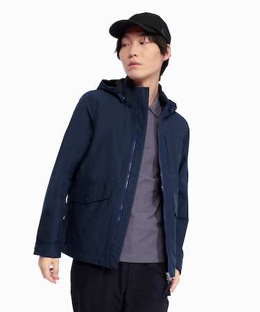 GORE-TEX ゴアテックス 防水 防風 透湿 3レイヤーフーデッドジャケット / フード取り外し可