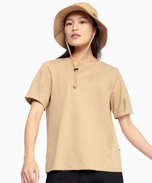 抗菌防臭 吸水速乾 パフスリーブ 半袖Tシャツ RP