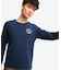 UVカット ワンポイントロゴ ロングスリーブ 長袖リブTシャツ