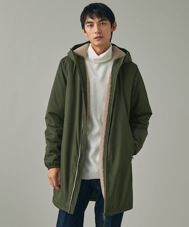 【RainPack Warm】透湿防水 レインパックウォーム ボアロングジャケット