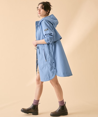 透湿 防水 防風 2.5レイヤー フーデッドロングコート RP