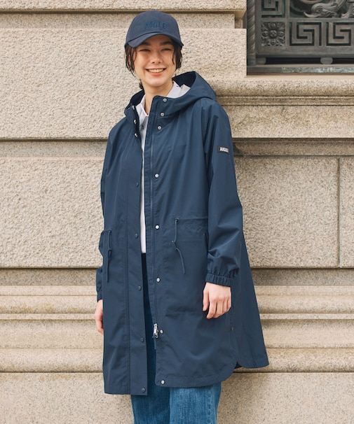 透湿 防水 防風 2.5レイヤー フーデッドロングコート RP