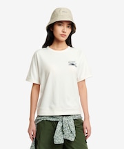 UVカット 吸水速乾 ワンポイントグラフィック半袖Tシャツ