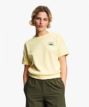 UVカット 吸水速乾 ワンポイントグラフィック半袖Tシャツ