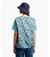 【LIBERTY】 背面バックフラワープリントオーガニックコットン半袖Tシャツ