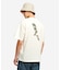 接触冷感 オーガニックコットン バックプリント半袖Tシャツ