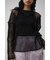 PATTERN MESH PULLOVER