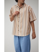 MULTI STRIPE CREPE WEAVE SHIRT