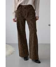 AZUL DENIM 起毛ツイルレオパードデニム