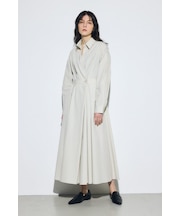 ウエストマークロングシャツワンピース