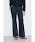 AZUL DENIM センタープレスフレアデニム ショート丈