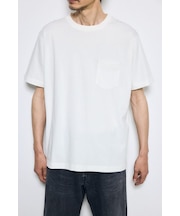 引き揃え天竺ポケットTシャツ