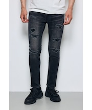 【AZUL定番デニム】AZUL DENIM リペアスキニー