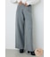 格上げニットワイドパンツ