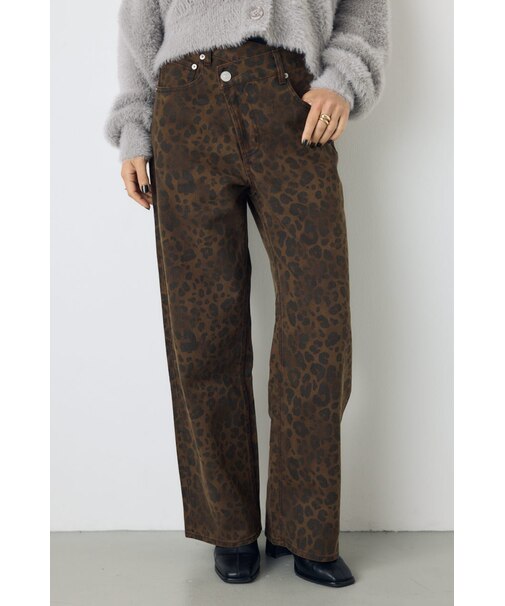 AZUL DENIM レオパードクロスデニム