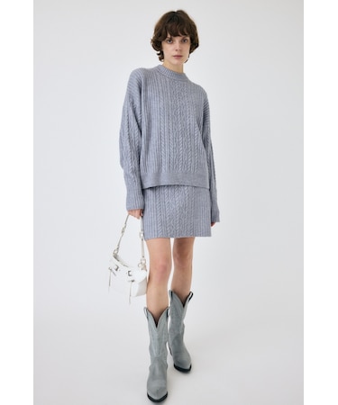 RIB CABLE ミニスカート