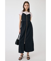 FRONT ZIP NYLON キャミドレス