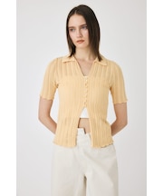 COTTON KNIT OPENWORK カーディガン