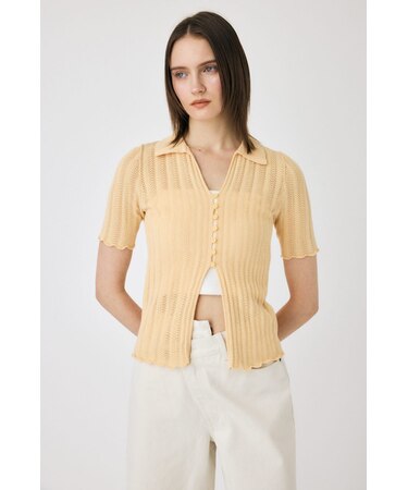 COTTON KNIT OPENWORK カーディガン