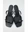 DOUBLE BELTED WEDGE サンダル