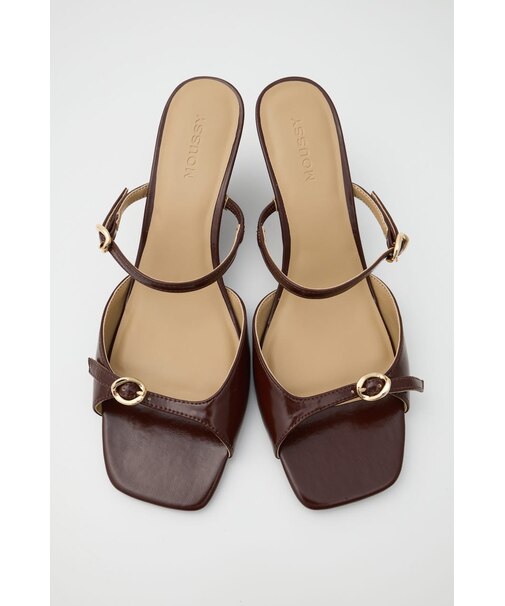 DOUBLE BELTED WEDGE サンダル