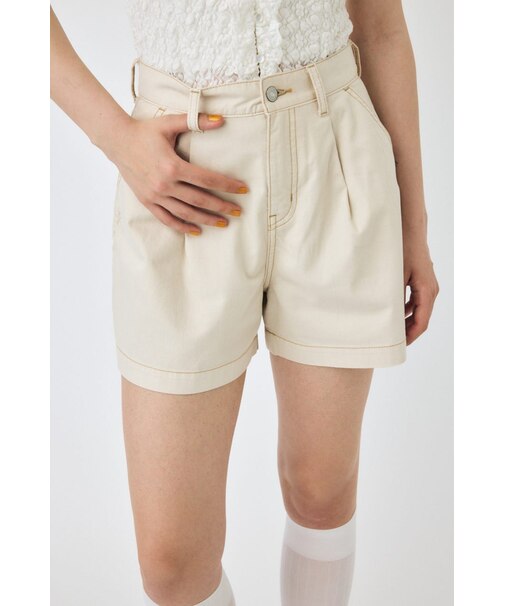 DENIM タック ショーツ