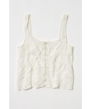 BUTTON UP SMOCKING キャミ