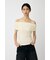 SHEER OFF SHOULDER トップス