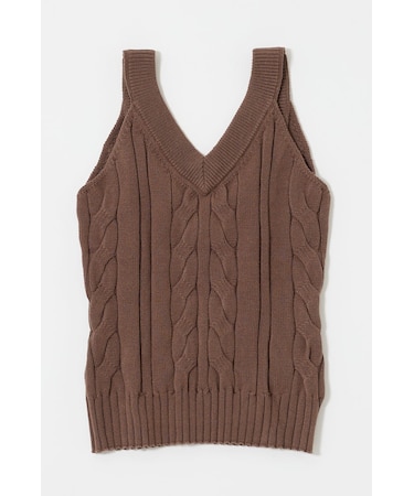 CABLE KNIT キャミソール