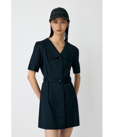 BIG COLLAR MINI ドレス