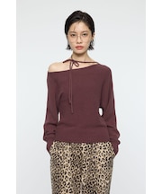 ONE SHOULDER ニットトップス