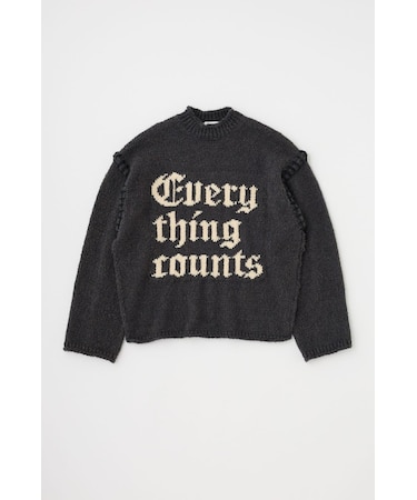 【WEB限定】KNITTED WORDS セーター