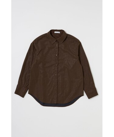 F／LEATHER シャツ
