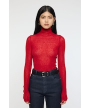 SHEER TURTLE NECK ニットトップス
