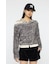FAUX FUR KNIT CROP トップス
