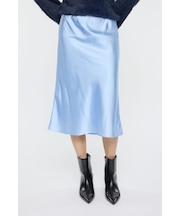 SATIN MIDI スカート
